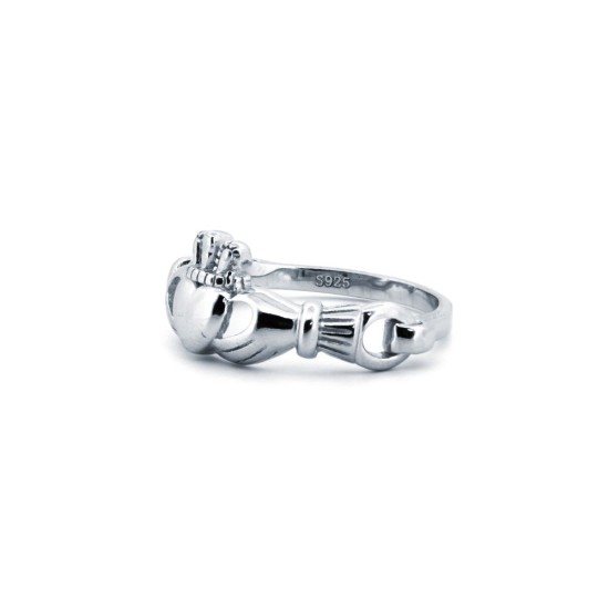 ARN178 | 925 Silver Rhodium Claddagh Ring