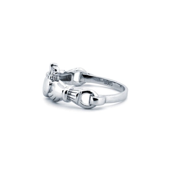 ARN178 | 925 Silver Rhodium Claddagh Ring