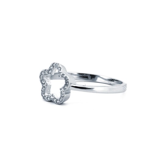 ARN183 | 925 Silver Rhodium CZ Set Dress Ring