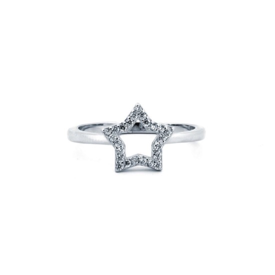 ARN185 | 925 Silver Rhodium CZ Set Dress Ring