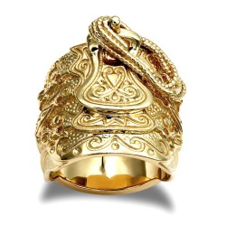ARN202-GP | 925 Sterling Silver hand finished heavy weight saddle ring