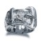 ARN203 | 925 Sterling Silver hand finished premium weight carved buckle design ring