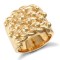 ARN205-GP | 925 Sterling Silver hand finished super premium weight 4 row keeper ring with roped edges