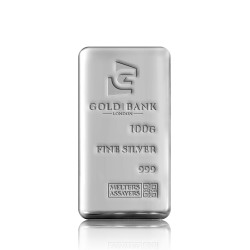 999 Fine Silver 100g Cast Bar