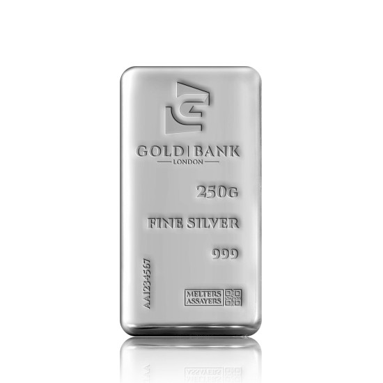 999 Fine Silver 250g Cast Bar