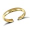 ATR017-GP | 925 Silver Gold Plated D-Profile Toe Ring