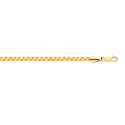 JBB025-7.5 | 9ct Yellow Gold Hollow Triple 2.1mm Spiga Bracelet