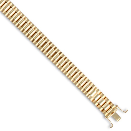 JBB131B-8.5 | 9ct Yellow Gold Watch Style 10.0mm Bracelet