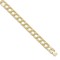 JBB291-9 | 9ct Heavy Plain Polished Cast Curb Bracelet