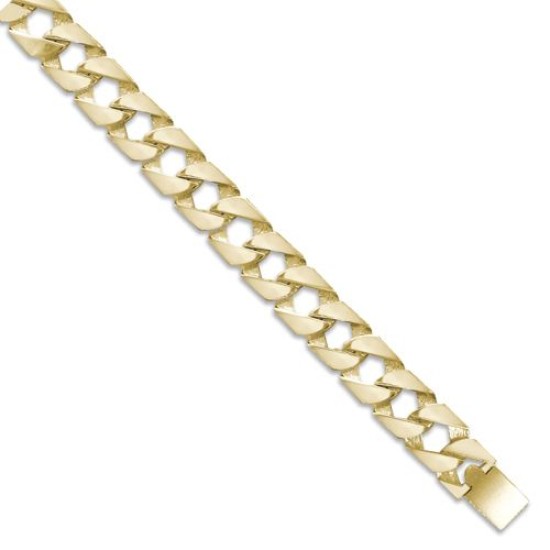 JBB299-24 | 9ct Gold Heavy Polished Cast Curb Chain