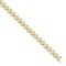 JBB303-9 | 9ct Gold Cast Polished Diamond Shape Curb Bracelet