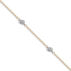 JBB309-17 | 9ct Yellow And White Gold Bracelet