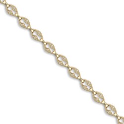 JBB330-7.5 | 9ct Yellow Gold Solid Cast Fancy Bracelet