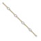 JBB363-18CT-18 | 18ct Yellow and White Solid Bi Colour Oval Link Chain Chain