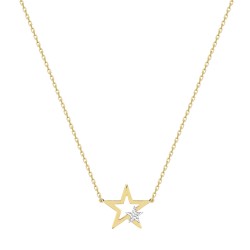 JBB384-17 | 9ct Gold Star Necklace