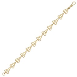 JBB395-7.5 | 9ct Yellow Gold Celtic Knot Bracelet