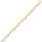 JBB403 | 9ct Yellow Gold CZ Anchor Bracelet with Extender