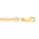 JBB409-7.5 | 9ct Yellow Gold Hollow Marine 3.4mm Bracelet