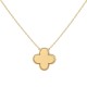 9ct Yellow Gold Clover Necklace - 18"
