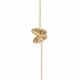 9ct Yellow Gold Double Sided Butterfly Bracelet - 7.5"
