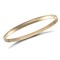 JBG061 | 9ct Yellow Gold 4mm D-Shaped Slave Bangle