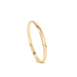 JBG063 | 9ct Yellow Gold 6mm D-Profile Slave Bangle