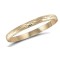 JBG073 | 9ct Yellow Gold D-Shaped Diamond Cut Slave Bangle