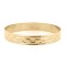 JBG359-01 | 9ct Yellow Gold 15mm Ladies Diamond Cut Slave Bangle - Criss cross Pattern