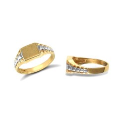 JBR020-A | 9ct Yellow Gold Children's Signet Ring
