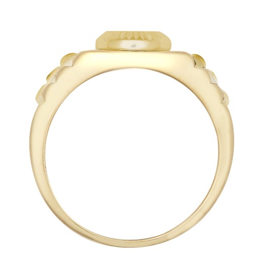 JBR033 | 9ct Yellow Gold Child's CZ Set Watch Strap & Bezel Ring
