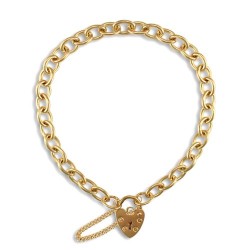 JCB028 | 9ct Yellow Gold Charm Bracelet