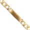 JCC003-8.5 | 9ct Gold Cast Lizard & Polished Id Curb Bracelet
