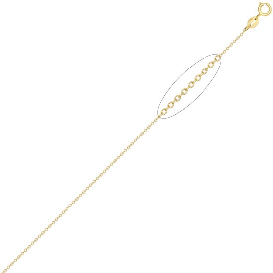 JCN002I-20 | JN Jewellery 9ct Yellow Gold Rolo Chain 1.4mm Gauge Pendant Chain