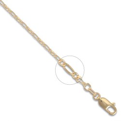 JCN004A-16 | 9ct Yellow Gold Figaro Chain