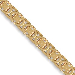 JCN014B-18 | 9ct Yellow Gold 7.1mm Flat Byzantine Chain