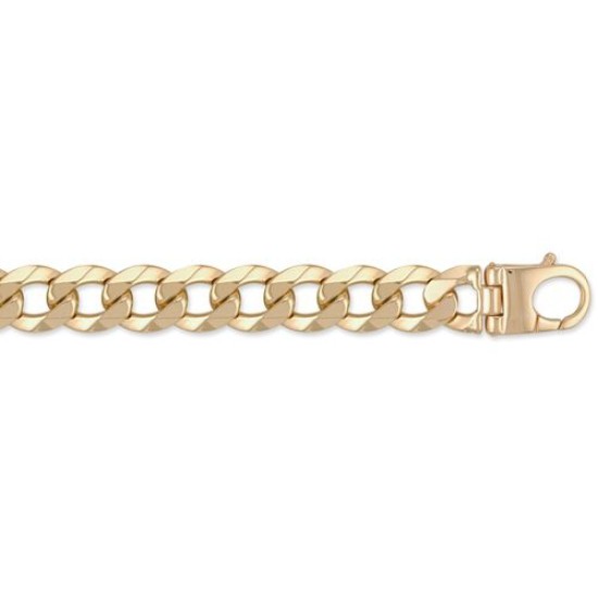 JCN024P-26 | 9ct Yellow Gold Traditional Heavy Weight Curb Link 17.5mm Gauge Chain