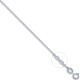 JCN029C-20 | 9ct White Gold Diamond Cut Trace 1.0mm Chain