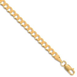 JCN037A-7.5 | 9ct Yellow Gold Flat Curb 3.6mm Gauge Bracelet