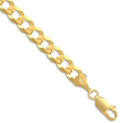 JCN037D-8.5 | 9ct Yellow Gold Flat Curb 6.2mm Gauge Bracelet