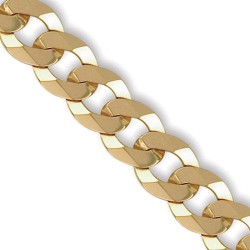JCN037H-20 | 9ct Yellow Gold Flat Curb 9.2mm Gauge Chain