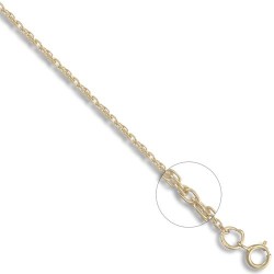 JCN054A-16 | 9ct Yellow Gold Prince of Wales 1.7mm Gauge Pendant Chain