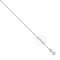 JCN070A-24 | 18ct White Gold Concertina Trace 1.1mm Gauge Pendant Chain