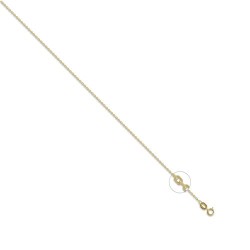 JCN075A-16 | 18ct Yellow Gold Trace 1.3mm Gauge Pendant Chain