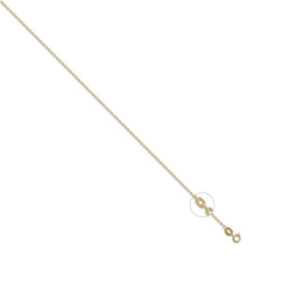 JCN075A-16 | 18ct Yellow Gold Trace 1.3mm Gauge Pendant Chain JCN075A-16 | 18ct Yellow Gold Trace 1.3mm Gauge Pendant Chain