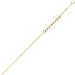 JCN076B-18 | JN Jewellery 9ct Yellow Gold Flat Curb 1.9mm Gauge Pendant Chain