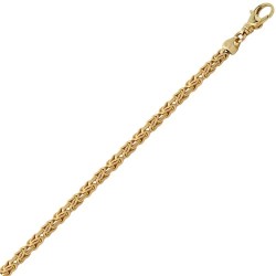 JCN078A-20 | 9ct Yellow Gold Square Byzantine 5.7mm Gauge Chain
