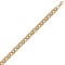JCN079A-22 | 9ct Yellow Gold CZ set and Patterened Belcher 13.5mm Gauge Chain