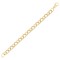 JCN079B-22 | 9ct Yellow Gold CZ set and Patterened Belcher 11mm Gauge Chain