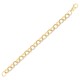 JCN079B-7.5 | 9ct Yellow Gold CZ set and Patterened Belcher 11mm Gauge Bracelet