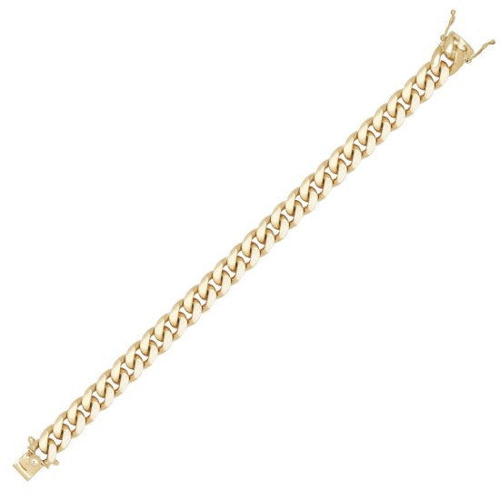 JCN090B-9 | JN Jewellery 9ct Yellow Gold Cuban Chain 10.0mm Gauge Bracelet JCN090B-9 | JN Jewellery 9ct Yellow Gold Cuban Chain 10.0mm Gauge Bracelet